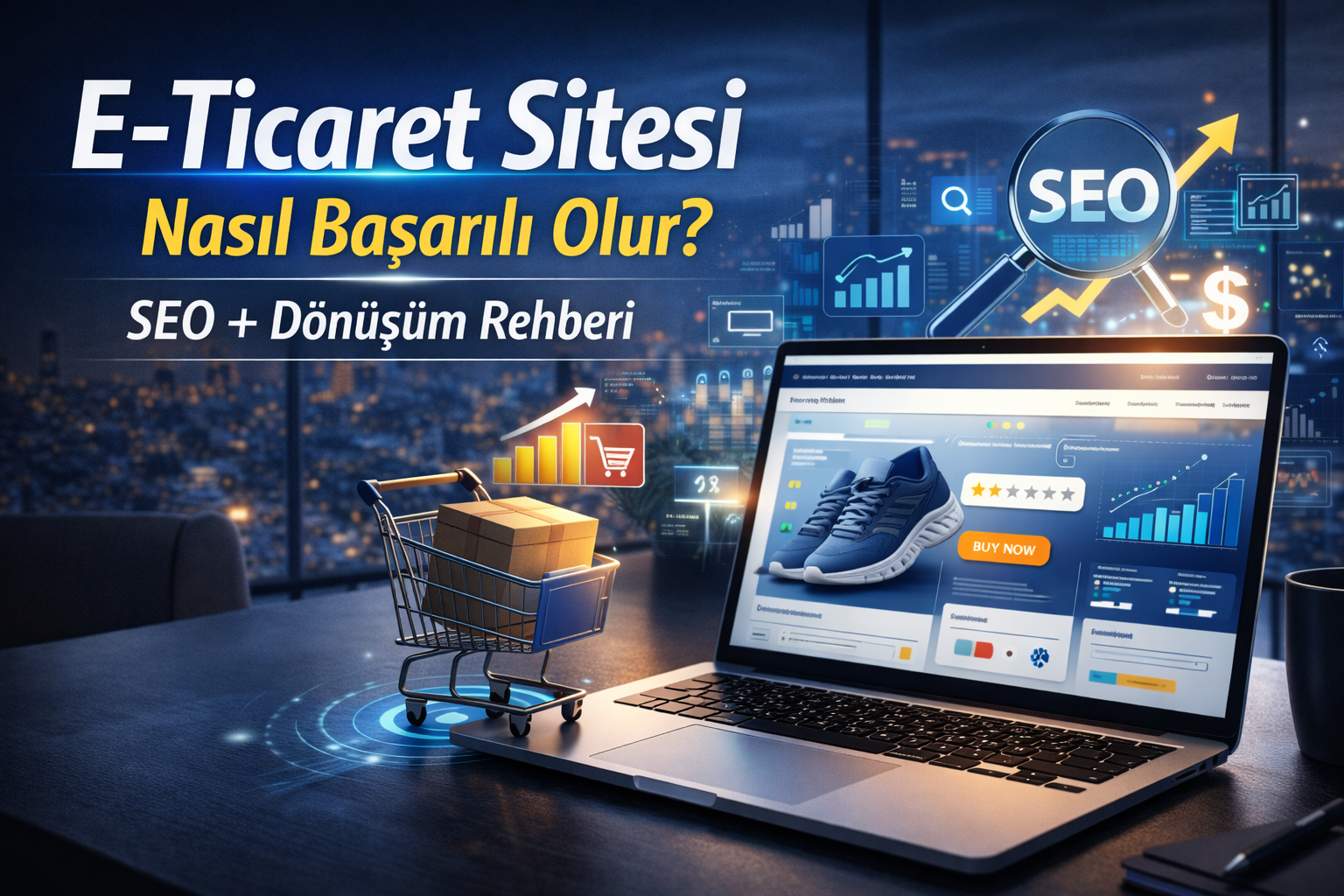 E-Ticaret Sitesi Nasıl Başarılı Olur? SEO + Dönüşüm Rehberi | WebTuran | 2026
